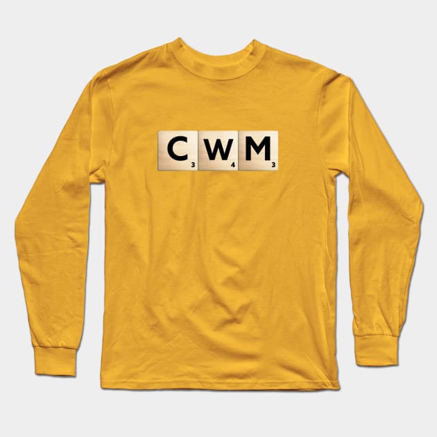 CWM Scrabble Long Sleeve T-Shirt by Scrabble Shirt Bizarre